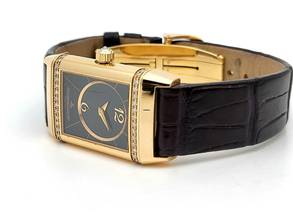 Thumbnail von Jaeger-LeCoultre Reverso Duetto 18 Kt. Gold black and white diamonds