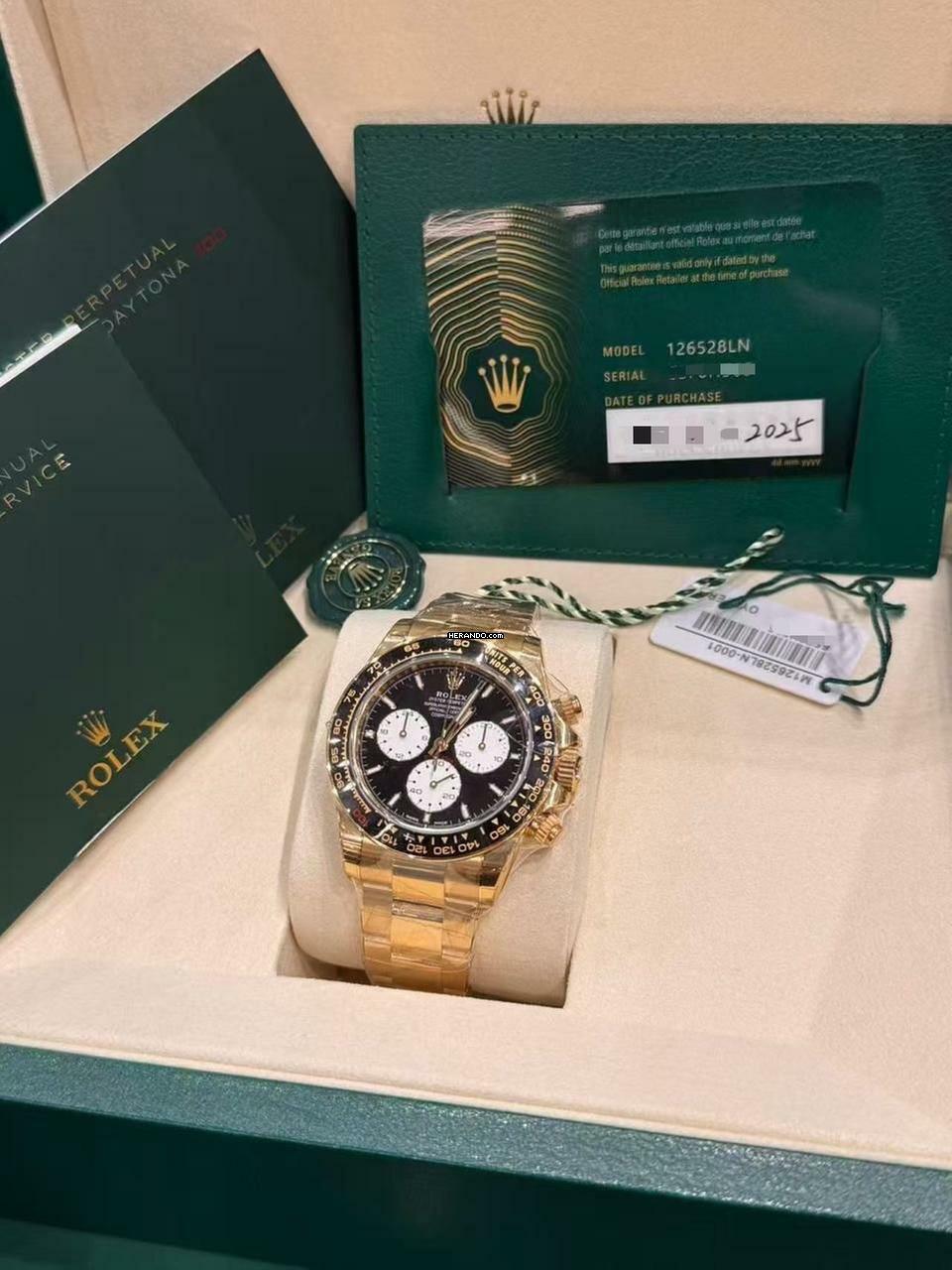 Rolex Daytona Le Mans Daytona Le Mans Yellowgold - Full Sticker New - Fullset - 2025