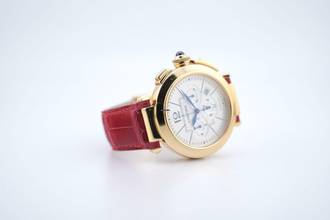 Thumbnail von Cartier Pasha Chronograph 42mm - Yellow Gold - With Box And Papers 2861 2009