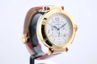 Thumbnail von Cartier Pasha Chronograph 42mm - Yellow Gold - With Box And Papers 2861 2009
