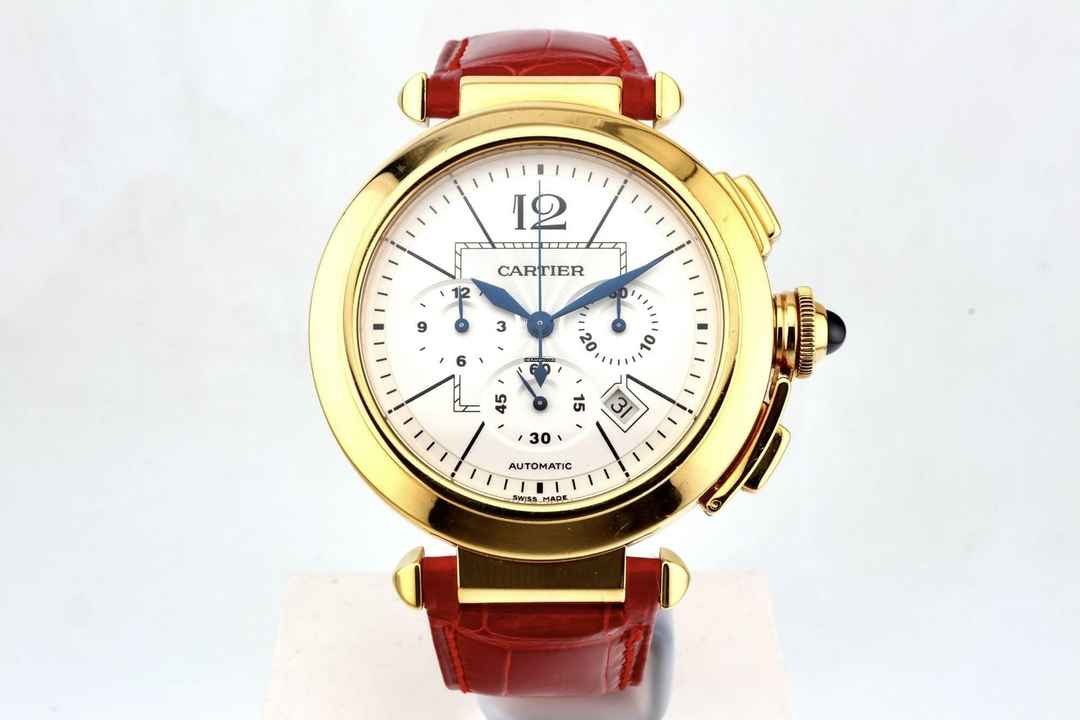  Cartier Pasha Chronograph 42mm - Yellow Gold - With Box And Papers 2861 2009 