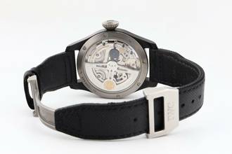 Thumbnail von IWC Große Fliegeruhr Big Pilot Black Ceramic Blue Dial Perpetual Calendar Edition “RODEO DRIVE” - With Box And Papers - IW503001