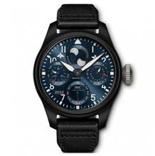 Thumbnail von IWC Große Fliegeruhr Big Pilot Black Ceramic Blue Dial Perpetual Calendar Edition “RODEO DRIVE” - With Box And Papers - IW503001