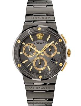  Versace VEZ900521 Herrenuhr Greca Logo Chrono 43mm 5ATM 