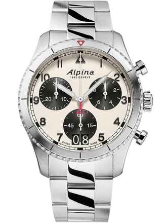  Alpina Startimer Pilot AL-372WB4S26B Startimer Pilot Chronograph Herrenuhr 