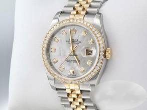 Thumbnail von Rolex Datejust 36 36mm 116243 Stahl Gelbgold 750 Perlmutt Diamanten Automatik