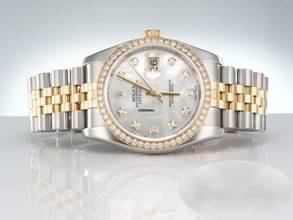 Thumbnail von Rolex Datejust 36 36mm 116243 Stahl Gelbgold 750 Perlmutt Diamanten Automatik