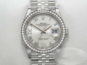 Thumbnail von Rolex Datejust 36 126284 Rbr 2020 Lc100 Stahl Weissgold 750 Diamanten Automatik