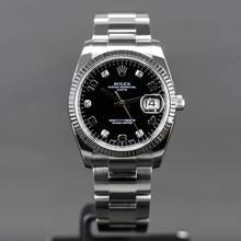 Thumbnail von Rolex Oyster Perpetual Date Black Diamond Dial Fullset LC EU