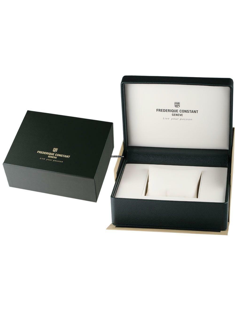  Frederique Constant Classics Business Timer FC-270N4P6B Classic Moonphase Herrenuhr 40mm 