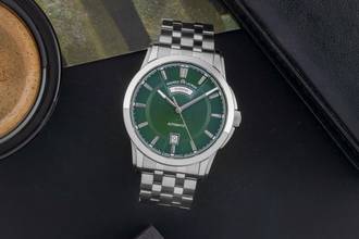 Thumbnail von Maurice Lacroix Pontos Day Date Stahl Automatik Herren Ref. PT6158-SS002-63E-1 B&P 2021