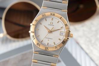 Thumbnail von Omega Constellation Quartz Stahl / Gold Quarz Herrenuhr Ref. 1312.30.00 B&P 1998