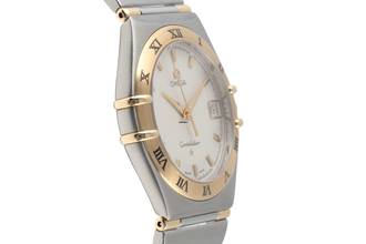 Thumbnail von Omega Constellation Quartz Stahl / Gold Quarz Herrenuhr Ref. 1312.30.00 B&P 1998