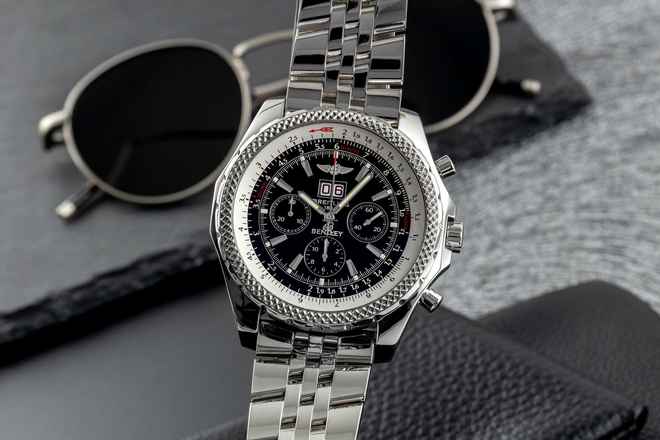  Breitling Bentley 6.75 Chronograph Stahl Automatik Herrenuhr Ref. A44362B728 