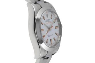 Thumbnail von Rolex Milgauss White Dial Oyster Edelstahl Automatik Herren Ref. 116400 B&P 2014