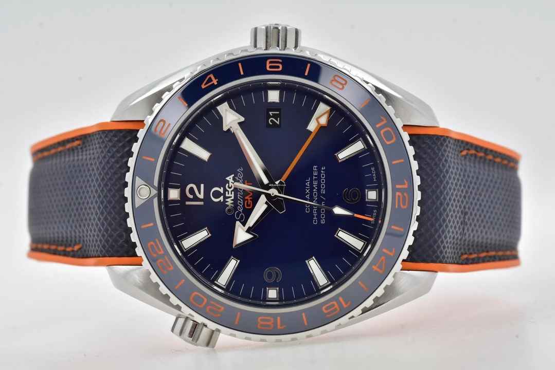  Omega Seamaster Planet Ocean GMT Good Planet 43.5mm Blue Blau 23232442203001 