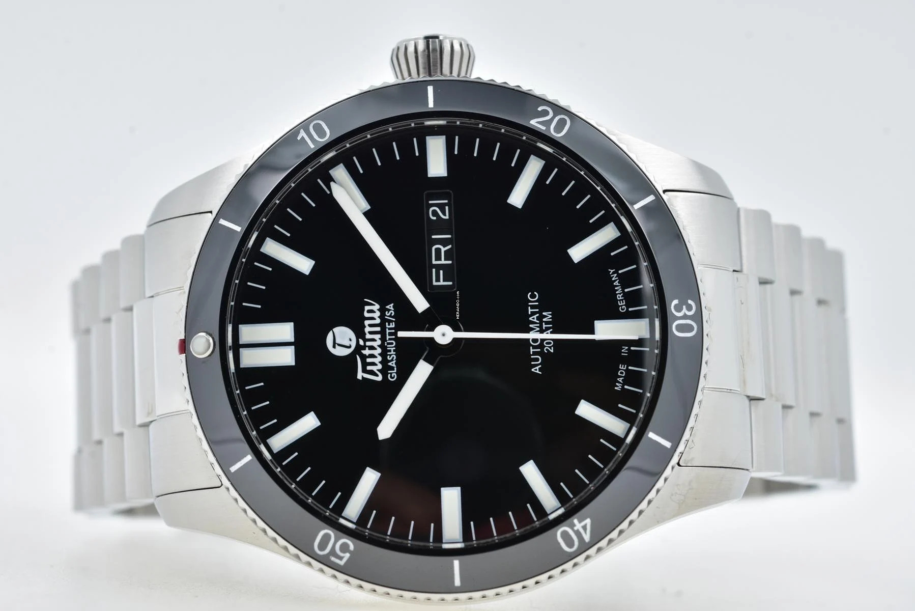  Tutima Grand Classic Flieger Automatik Day Date 6107-06 Große Flieger 