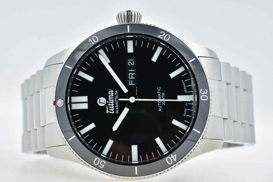  Tutima Grand Classic Flieger Automatik Day Date 6107-06 Große Flieger 