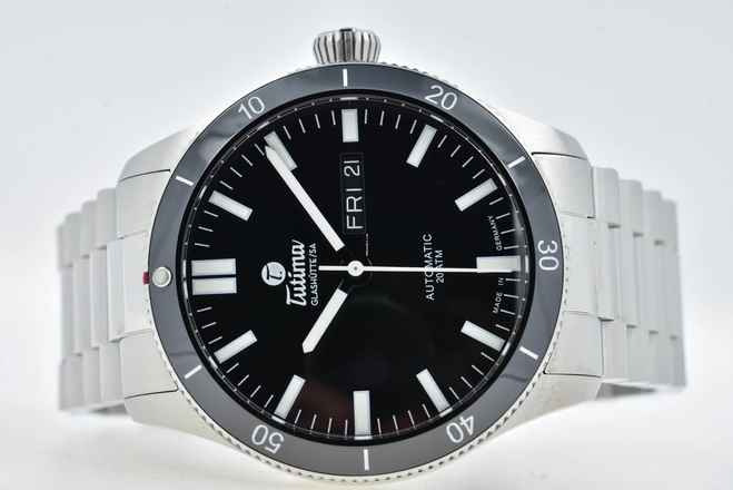  Tutima Grand Classic Flieger Automatik Day Date 6107-06 Große Flieger 