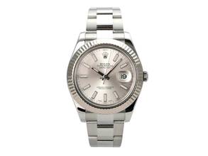 Thumbnail von Rolex Datejust II Edelstahl / Weißgold Ref. 116334 Silber Oyster-Band
