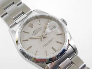 Thumbnail von Rolex Datejust 36 mm im Top Zustand mit Oysterband von 2001 K Serie weisses Zifferblatt mit Indexen