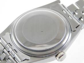 Thumbnail von Rolex Datejust 36 Stahl 36 mm Sammler Full Set von 1978 mit Jubiläumsblatt rare arabic special Dial Box & Papers