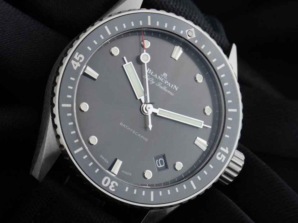  Blancpain Fifty Fathoms Bathyscaphe Ref.5000-1110-B52A 2021 Full Set wie Neu 