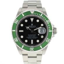 Thumbnail von Rolex Submariner Date 'Rehaut' 16610LV Kermit NEW IN STICKERS