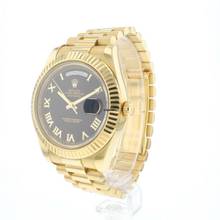 Thumbnail von Rolex Day-Date II Yellow Gold Black Roman Dial