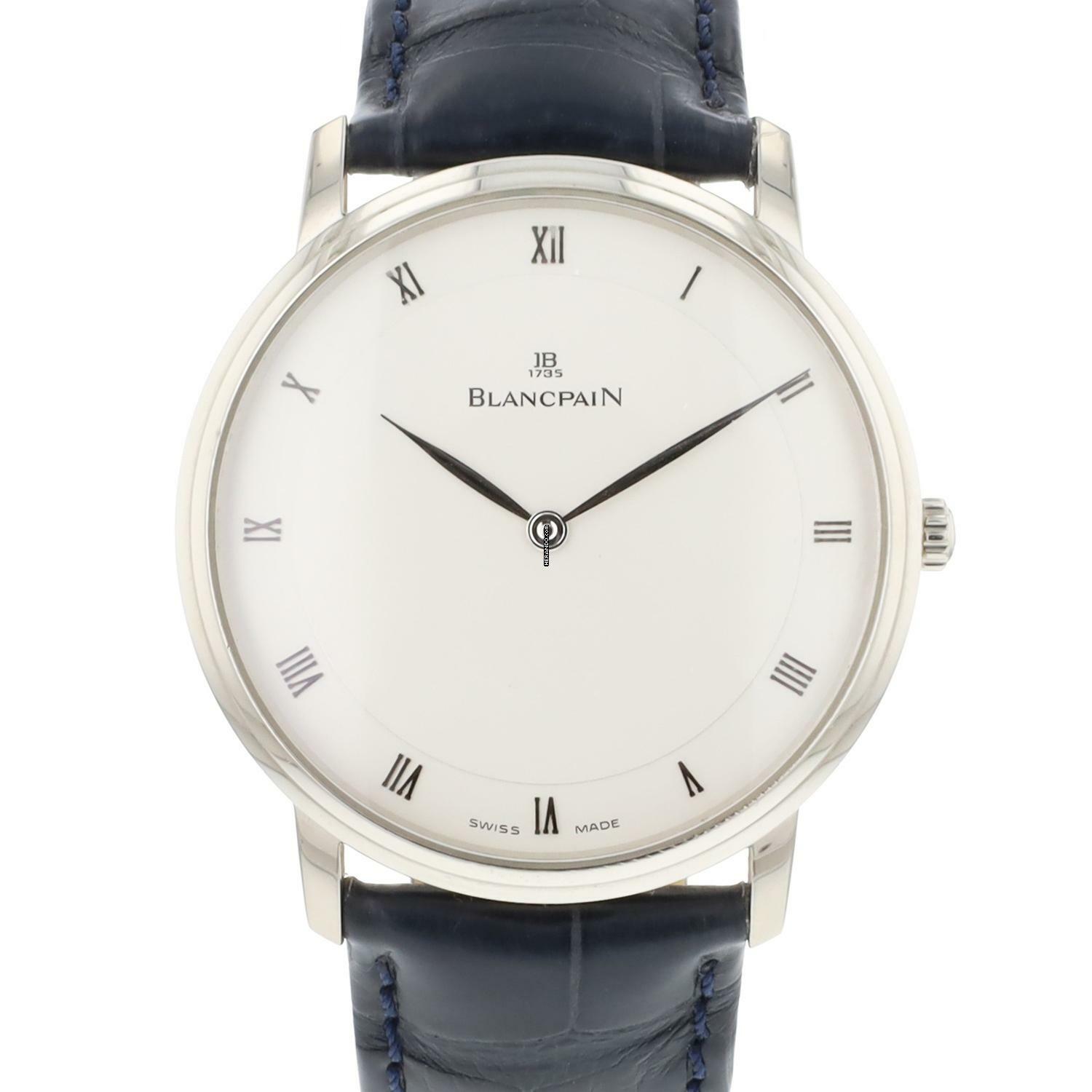  Blancpain Villeret Ultraflach Ultra Slim White Gold White Dial 