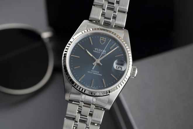  Tudor Prince Date Stahl / Weissgold Automatik Damenuhr Ref. 72034 