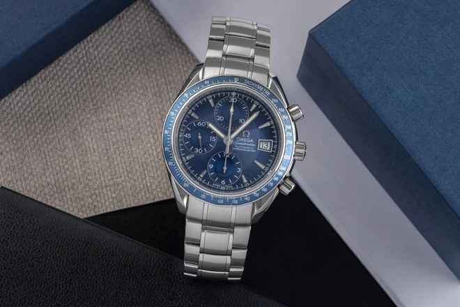  Omega Speedmaster Date Chronograph Automatik Stahl Herrenuhr Ref. 3212.80.00 