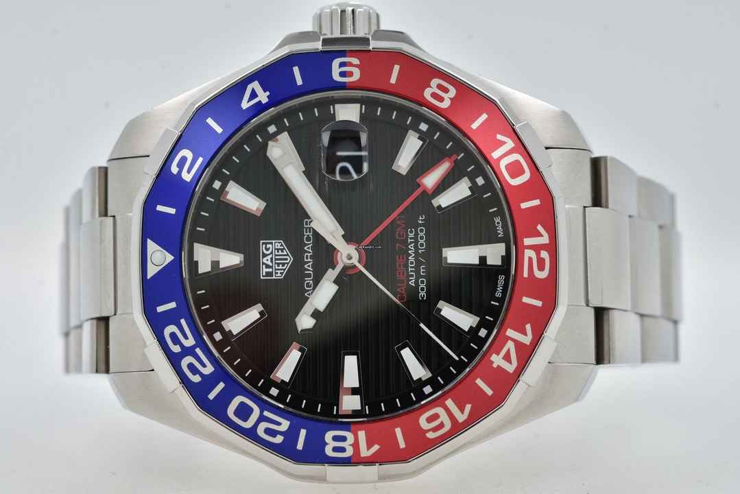  TAG Heuer Aquaracer 300M GMT Calibre 7 WAY201F.BA0927 Pepsi 