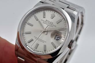 Thumbnail von Rolex Datejust 36 Oyster Perpetual Datejust Silver Dial Oyster Bracelet 126200 Full Set