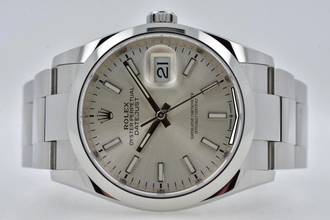 Thumbnail von Rolex Datejust 36 Oyster Perpetual Datejust Silver Dial Oyster Bracelet 126200 Full Set
