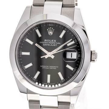  Rolex Datejust 41 Black Oyster – 126300 – like NEW – 2022 Full Set Lc100 