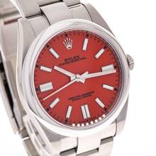 Thumbnail von Rolex Oyster Perpetual 41 Red – 124300 – White Hangtag – like NEW – 2020 Full Set