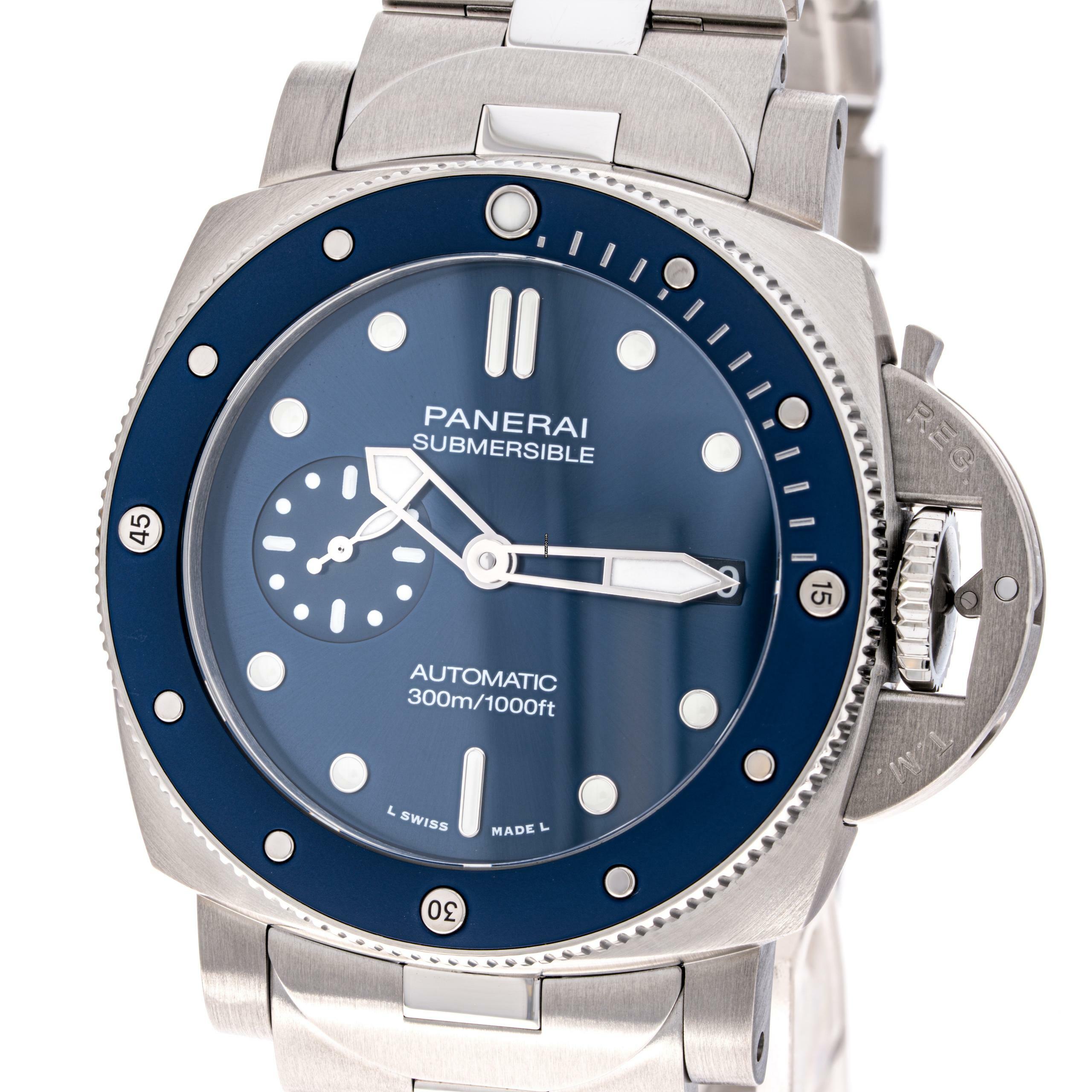  Panerai Submersible Blu Notte 42 – Pam02068 – like NEW – 2024 Full Set 
