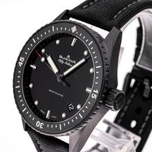 Thumbnail von Blancpain Fifty Fathoms Bathyscaphe Black 43 – 5000-0130-B52A – like NEW – 2023 Full Set