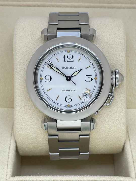  Cartier Pasha C Steel Automatic 35mm White Dial 