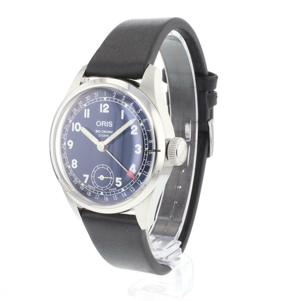  Oris Big Crown Pointer Date Blue Dial Like New 