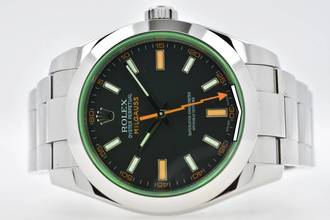 Thumbnail von Rolex Milgauss 116400GV Green Rolex Service 02/2025
