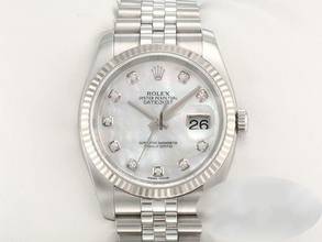 Thumbnail von Rolex Datejust 36 36mm 116234 Stahl Weissgold 750 Perlmutt Diamanten Automatik