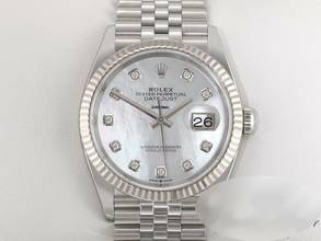 Thumbnail von Rolex Datejust 36 126234 2022 Stahl Weissgold 750 Perlmutt Diamanten Automatik