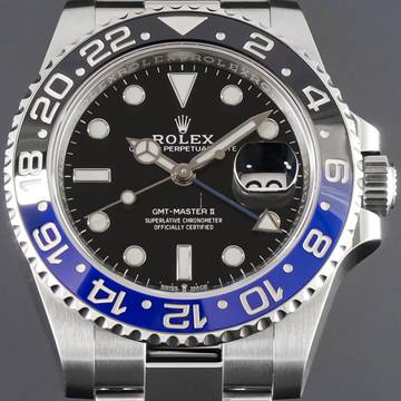  Rolex GMT-Master II Batman LC 100 Fullset inkl. Erstkaufrechnung 