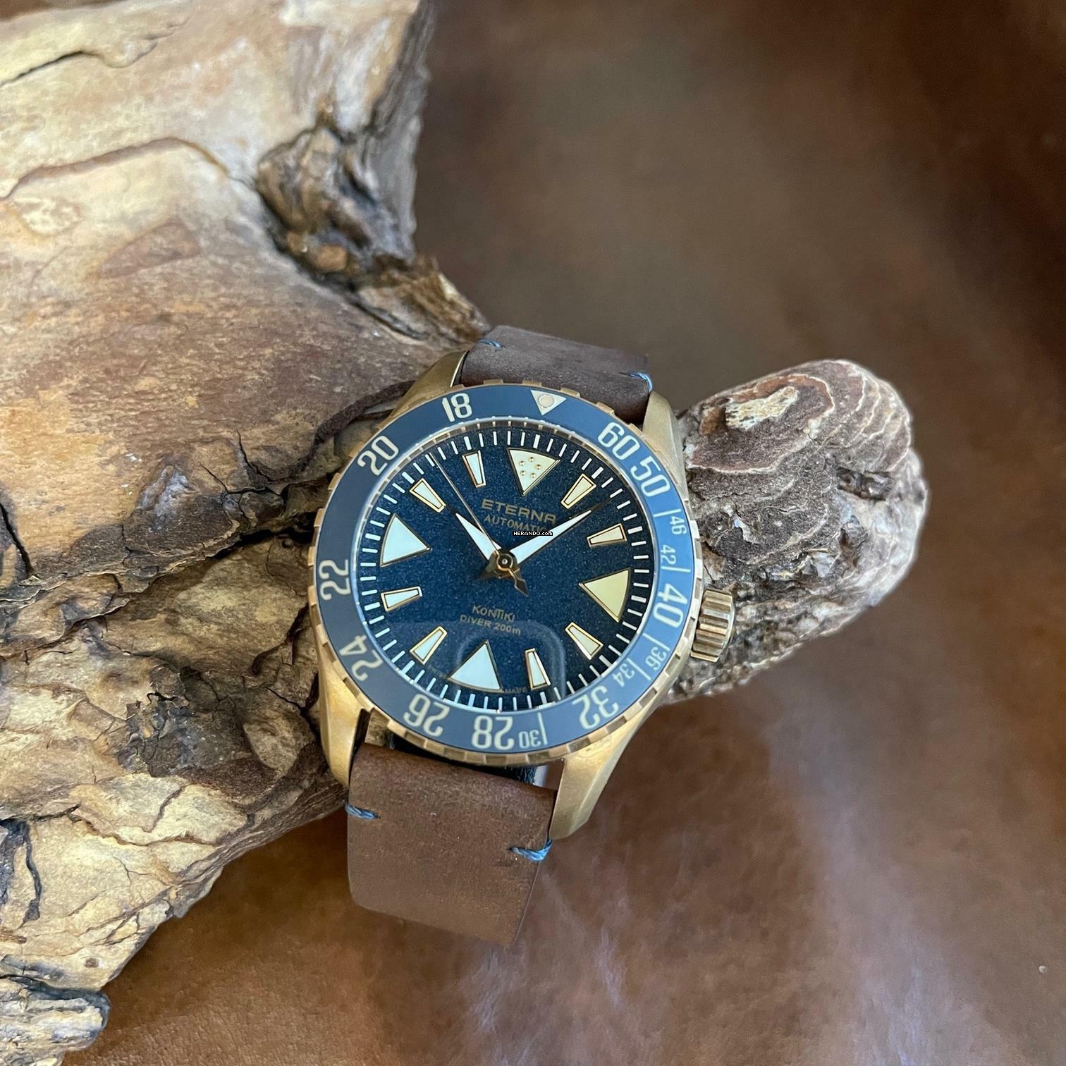 Thumbnail von Eterna Kontiki Blue Kontiki Limited Edition Bronze - 2023 - Ref. 1291.78