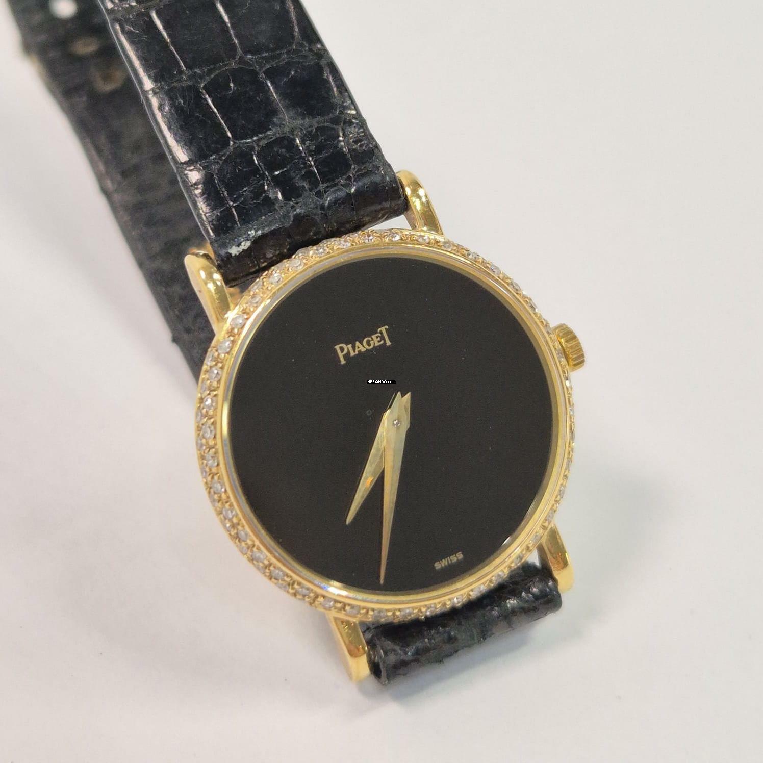 Thumbnail von Piaget Onix Dial & Diamonds & Gold 25mm Corda