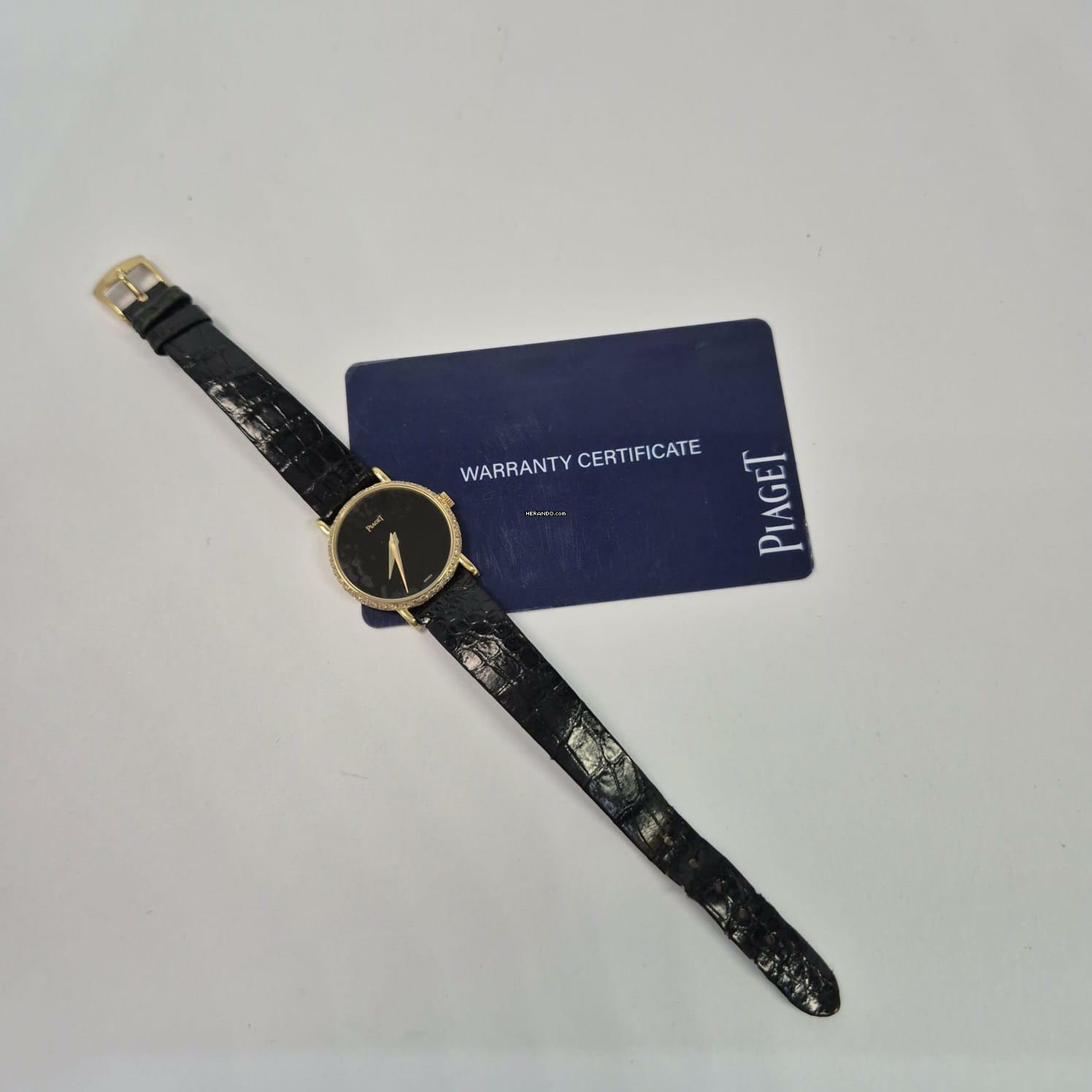 Thumbnail von Piaget Onix Dial & Diamonds & Gold 25mm Corda