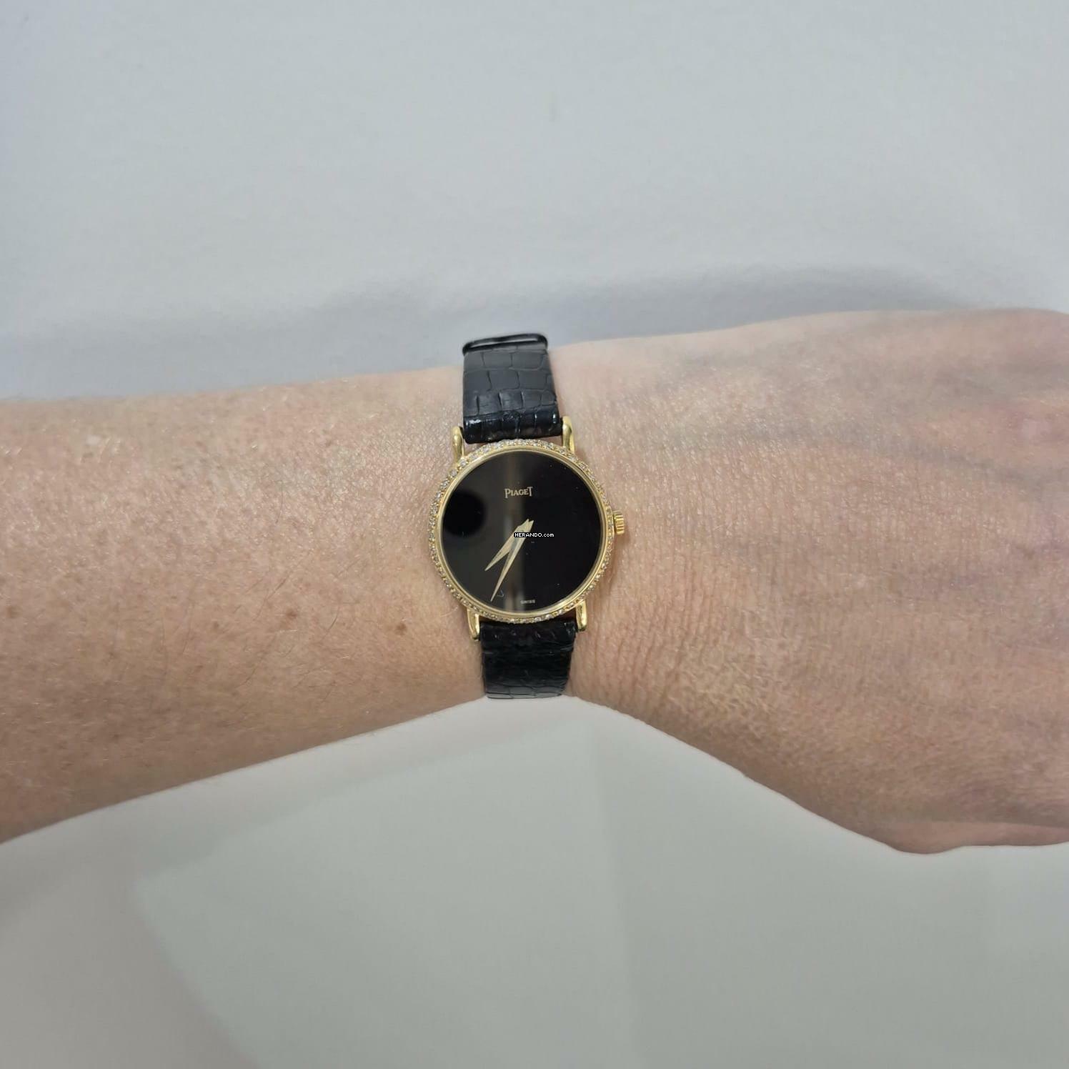 Thumbnail von Piaget Onix Dial & Diamonds & Gold 25mm Corda