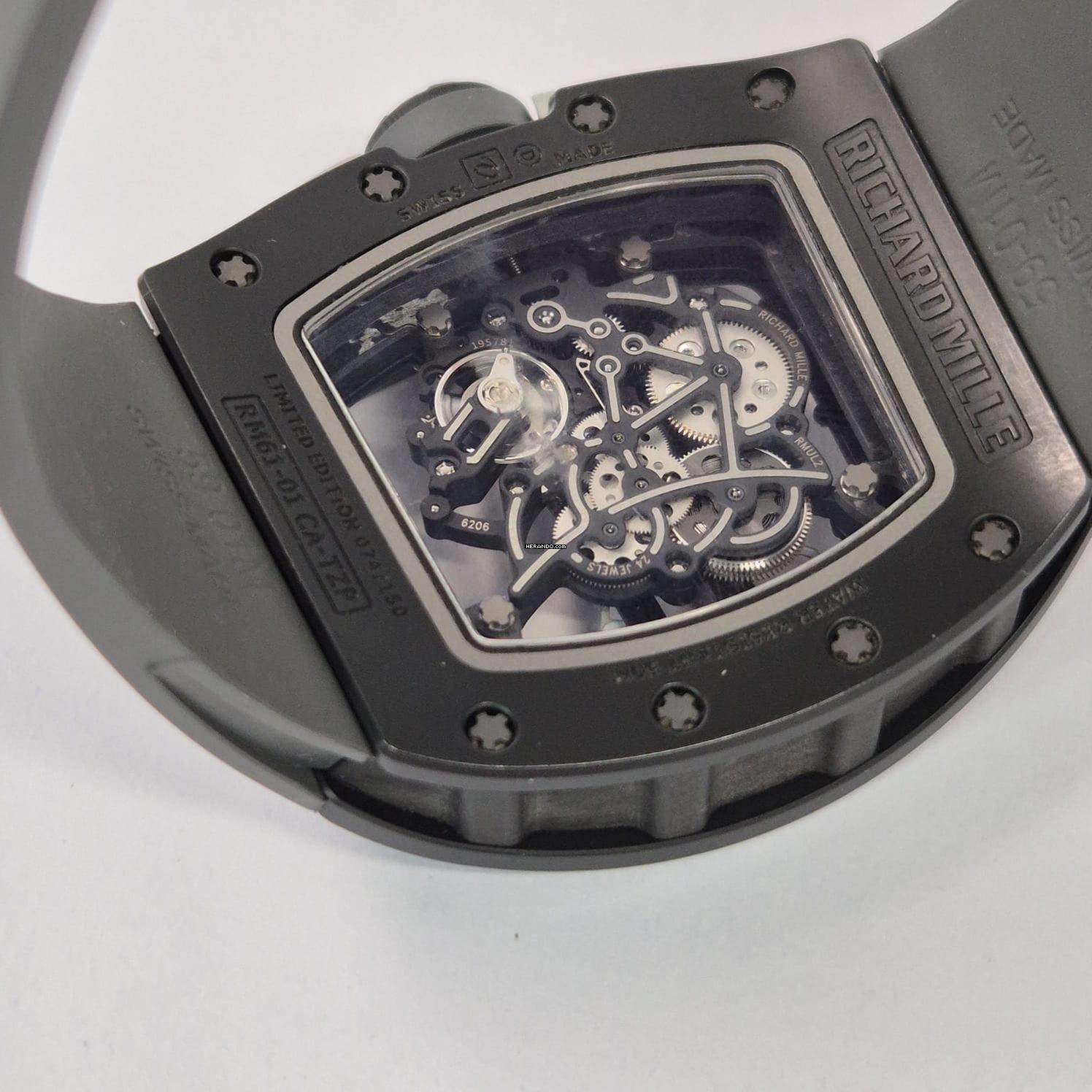 Thumbnail von Richard Mille RM 061 RM61-01 Yohan Blake Black Limited Edition Corda Completo